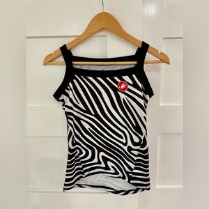 CASTELLI women’s small cycling tank 🦓🚴🏼‍♀️